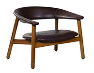 Boomerang Lounge Chair Dark Brown
